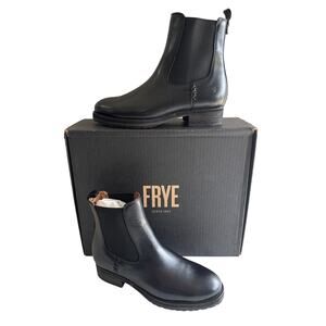 Frye Chelsea Boots Melissa Double Sole Women's 7.5 M Black Leather Pull On 40059
